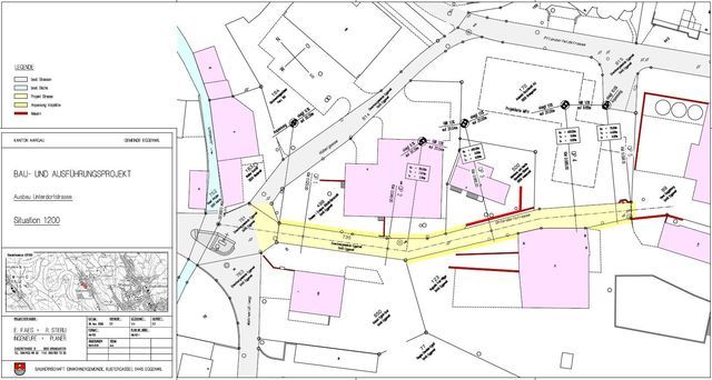 Projekt Ausbau/Sanierung Unterdorfstrasse - Fahrbahn