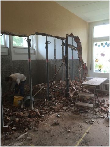 Beginn Innenausbau/Sanierung Schulhaus Eggenwil am 25.6.2015