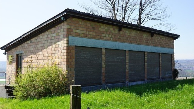 Ehemaliges Schützenhaus Eggenwil. Bild: AZ vom 12.04.2016/Dominic Kobelt
