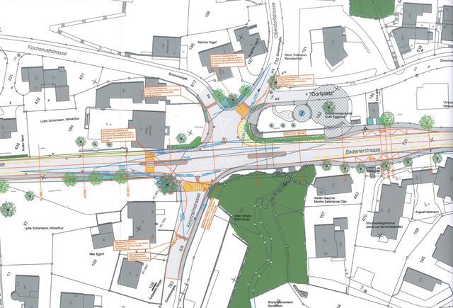 Sanierung K 271 Eggenwil Innerort - Knoten «Dorfplatz»