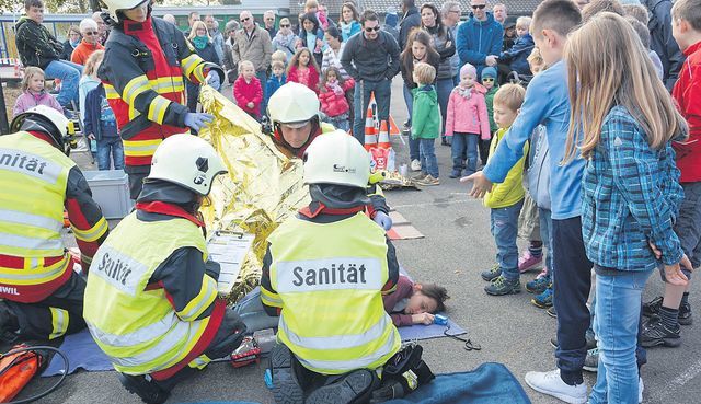 Hauptübung 2016 der Feuerwehr Eggenwil. Bild: BBA 25.10.2016/Lisa Stutz Hauptübung 2016 der Feuerwehr Eggenwil. Bild: BBA 25.10.2016/Lisa Stutz