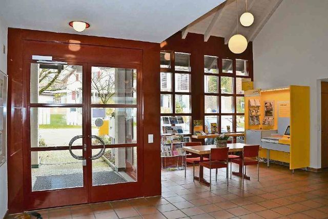 Foyer Gemeindehaus Eggenwil. Bild: AZ 12.01.2018/IAN