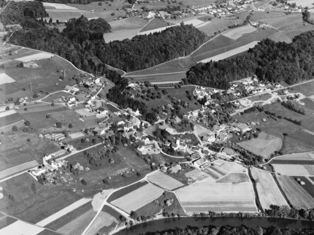 Luftaufnahme Eggenwil vom 13.05.1969, 16.58 Uhr, 910 m.ü.M. Bild: Flugaufnahmen Zürich, Limmatquai 134, 8001 Zürich (Bild-60/5445-1) 