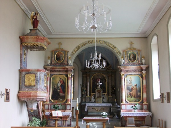 Unterwegs auf dem Freiämterweg - Kirche St. Laurentius Eggenwil (Bild: BBA 20.07.2012)