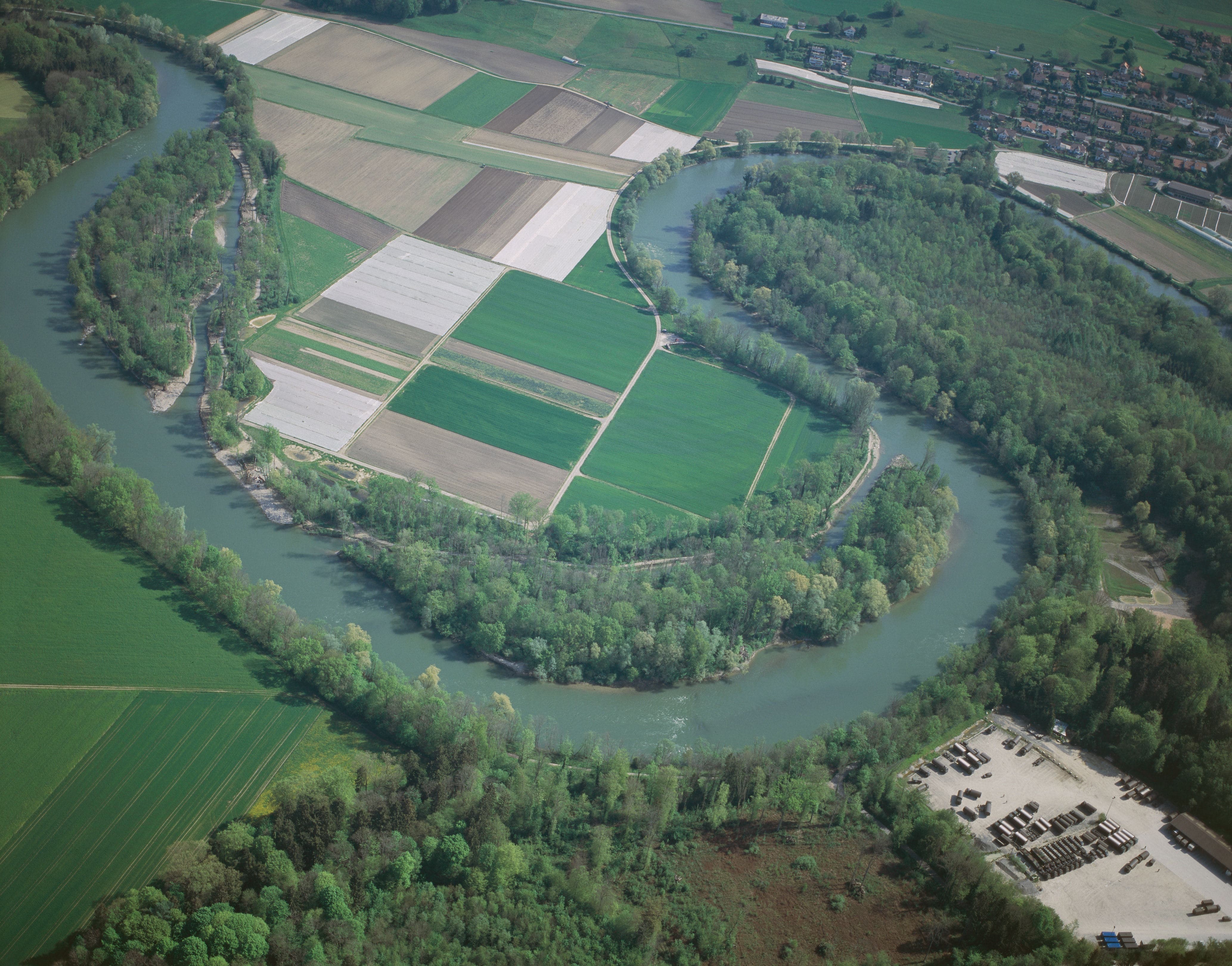 Auengebiet Foort Eggenwil (Luftaufnahme vom 02.05.2005)