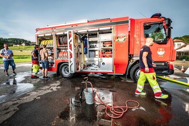 Einweihung des neuen Tanklöschfahrzeugs (TLF 2) der Feuerwehr Eggenwil vom 31.08.2019. Bild: Personality Photography/Claudia Brandenberger