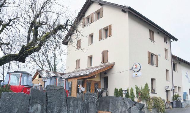 ​Die «Frohburg» bleibt als Restaurant wohl erhalten. Die Bahngondeln sind mittlerweile weggeräumt. Bild: BBA 28.02.2020/Roger Wetli