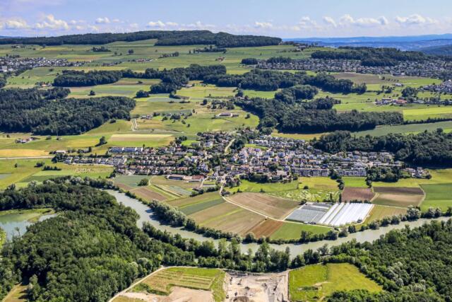 Luftaufnahme Gemeinde Eggenwil vom 13.06.2019