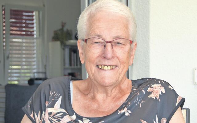 Erna Staub aus Eggenwil engagiert sich auch mit 81 Jahren noch so gut es ihr geht. Bild: BBA 11.08.2020/Roger Wetli