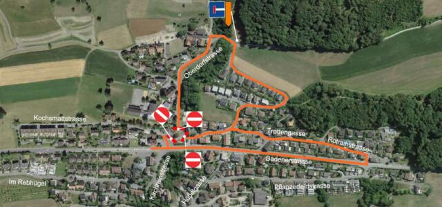 Sanierung K 271 Eggenwil IO – Umleitung Bauphase 05 Belagseinbau Oberdorfstrasse 09.11.2020