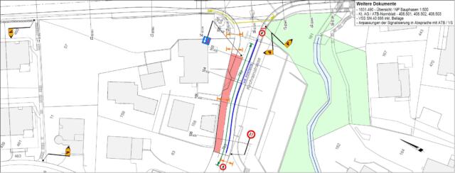 Sanierung K 271 Eggenwil IO – Bauphasenplan Kirchrainstrasse Ki1, Stand 20.11.2020