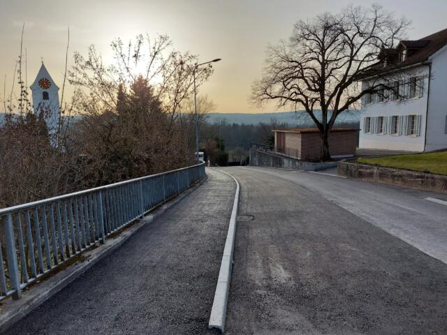 Sanierung K 271 Eggenwil IO – Bauphase Ki2 am 22.02.2021. Bild: Juraj Welte, Bauleiter  