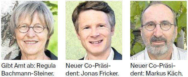 Grossrat Jonas Fricker und der bisherige Vizepräsident Markus Käch teilen sich neu das Präsidium des WWF Aargau auf. Bild: AZ Freiamt 10.05.2021
