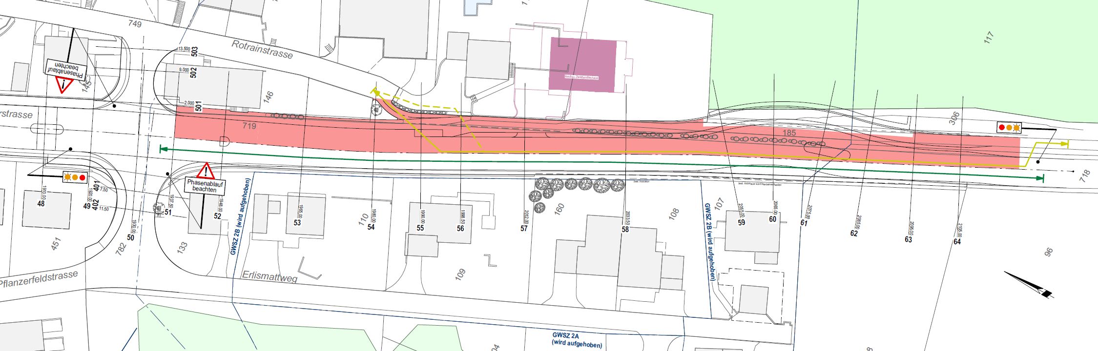 Sanierung K 271 Eggenwil IO – Situationsplan Bauphase 13