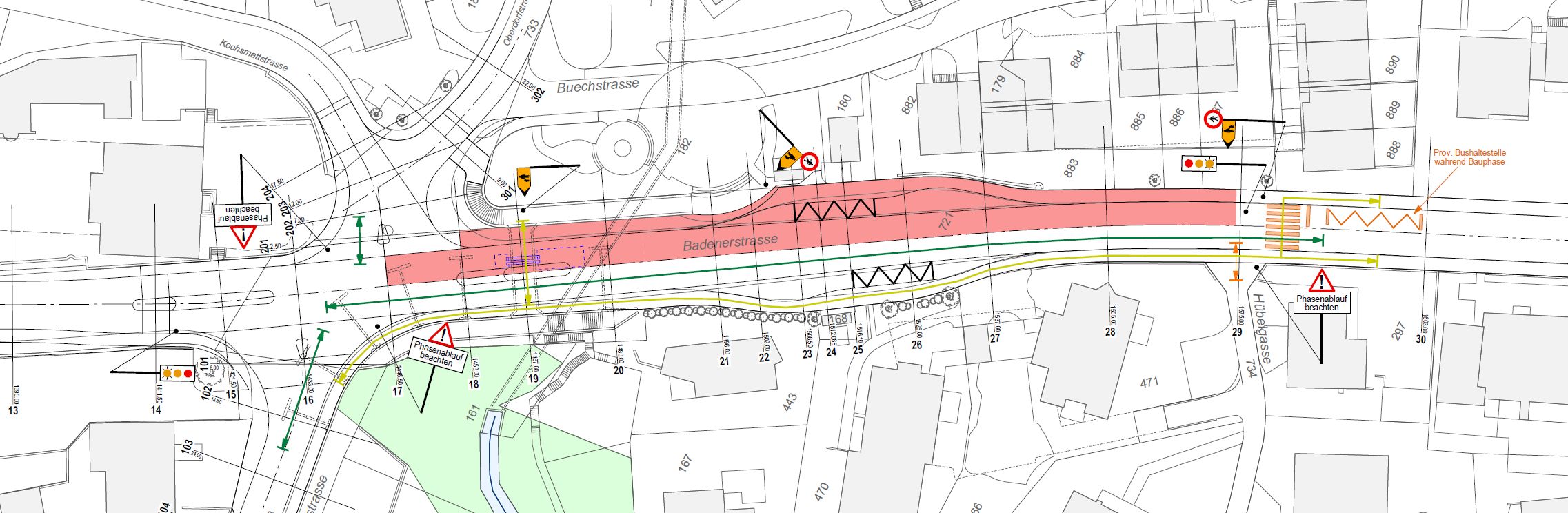 Sanierung K 271 Eggenwil IO – Situationsplan Bauphase 7