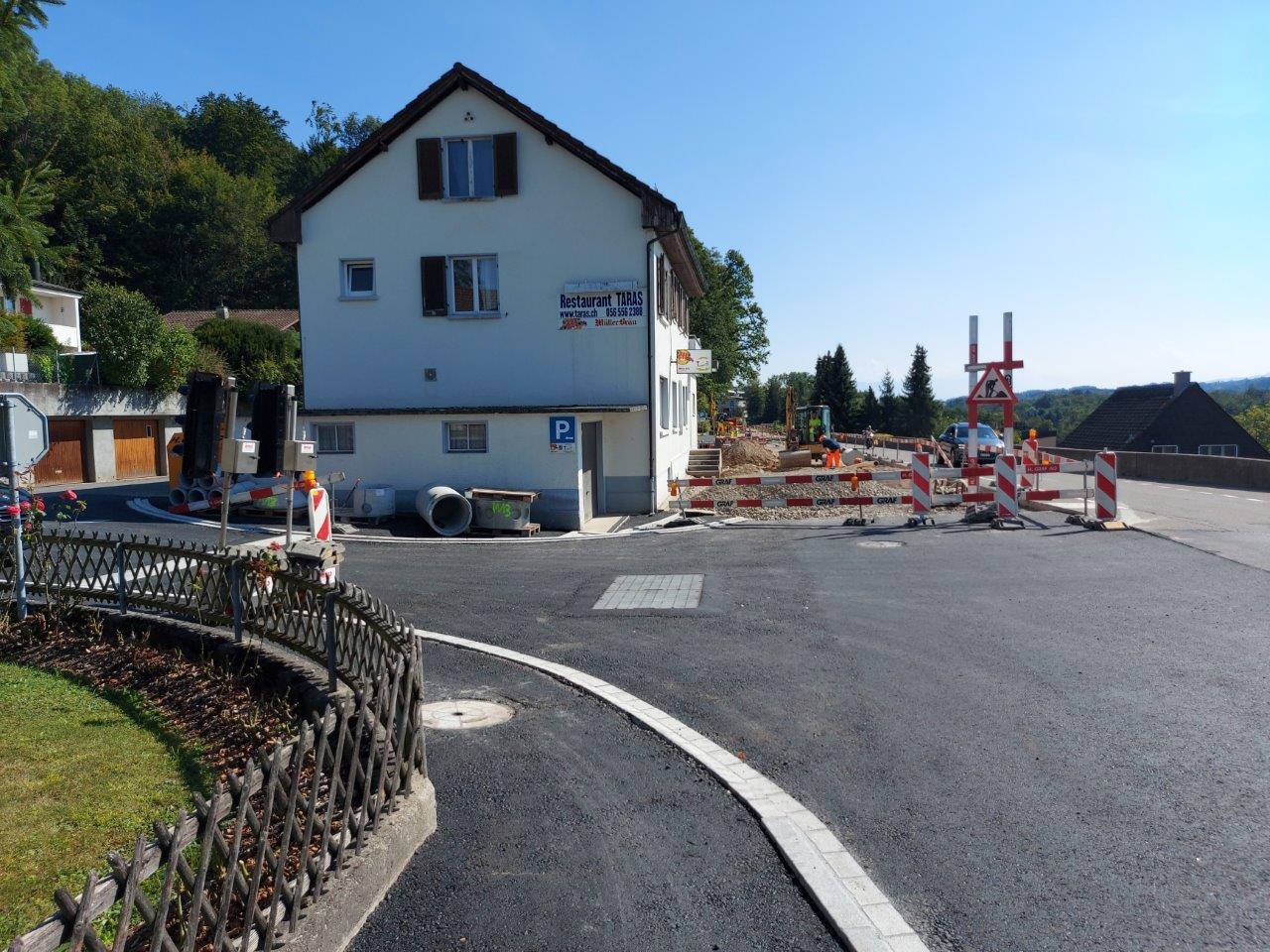 Sanierung K 271 Eggenwil IO – Bauphase 12 am 13.09.2021. Bild: Juraj Welte, Bauleiter