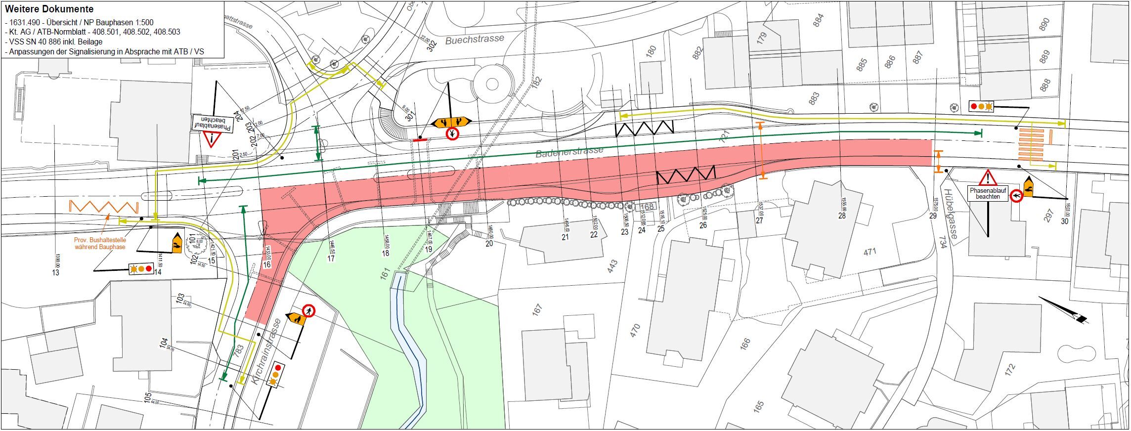 Sanierung K 271 Eggenwil IO – Situationsplan Bauphase 8