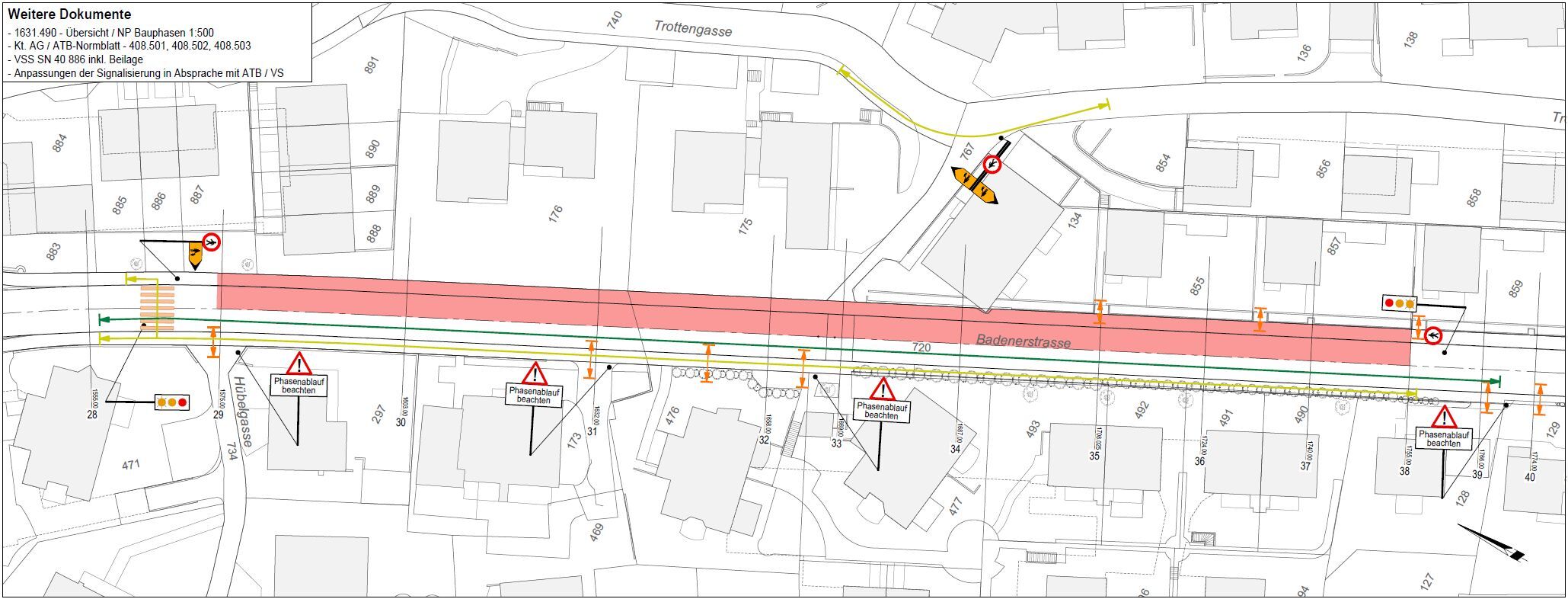 Sanierung K 271 Eggenwil IO – Situationsplan Bauphase 10