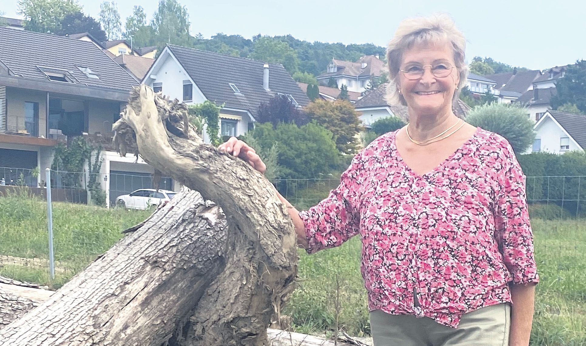 Initiantin Ruth Trutmann ist zufrieden mit dem Resultat. Bild: BBA 19.08.2022/Samuel Seiler