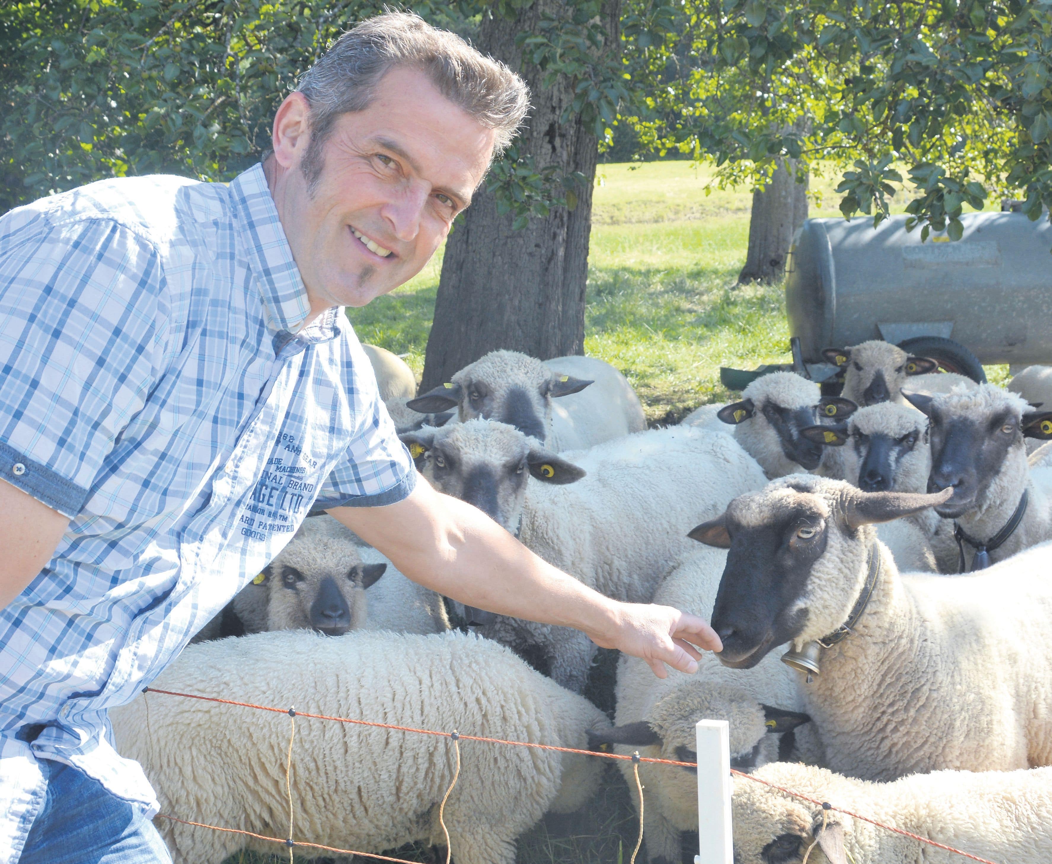 Gemeinderat Roland Belser ist stellvertretender Werkhofleiter in Bergdietikon und Landwirt. Er hält unter anderem Schafe. «Das entspannt mich», erklärt er. Bild: BBA 30.06.2023/Roger Wetli