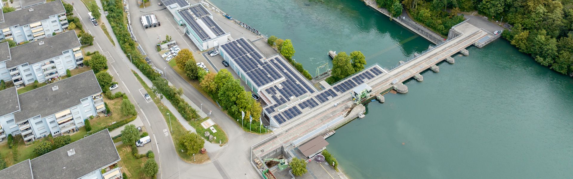 50 Jahre Wasserkraftwerk Bremgarten-Zufikon der AEW Energie AG. Bild: www.aew.ch