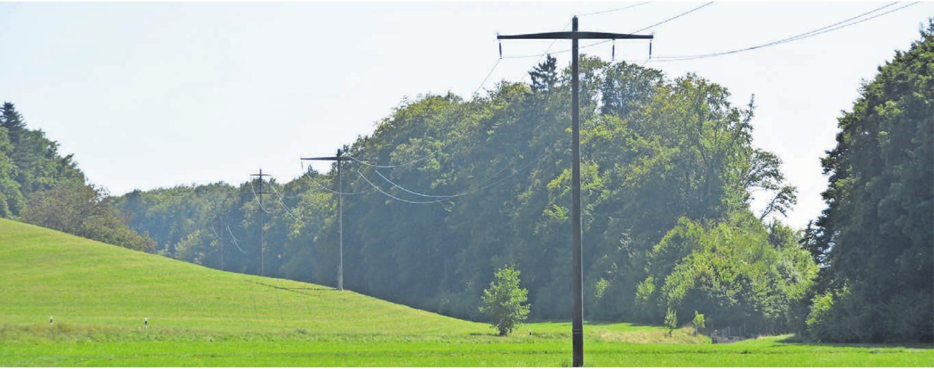 Diese Stromleitungen wird wohl im Winter 2026/2027 zurückgebaut. Bild: BBA 02.09.2025/Roger Wetli