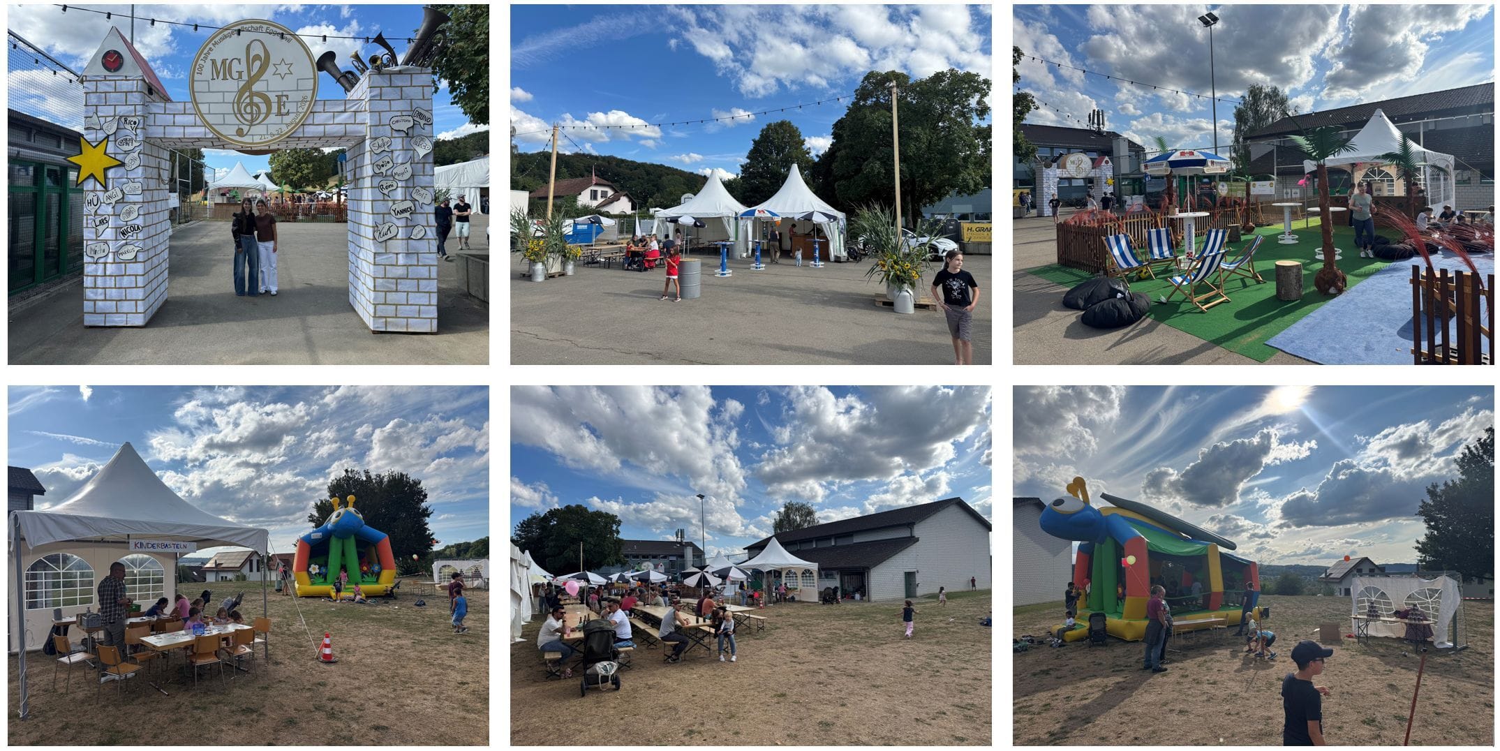 Die Musikgesellschaft Eggenwil und ihre zahlreichen Helferinnen und Helfer scheuten keine Mühe, das Schulareal in einen wunderbaren Festplatz für Jung und Alt zu verwandeln. Bilder: Walter Bürgi/22.08.2026