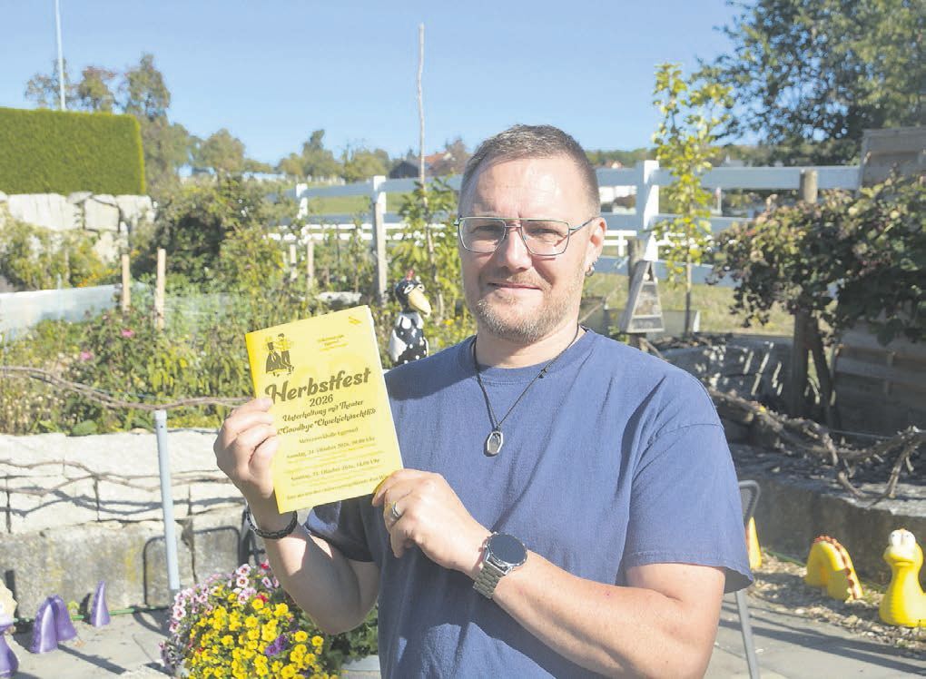 Der Präsident der Volkstanzgruppe Eggenwil Markus Vogel freut sich auf zwei schöne Vorstellungen. Bild: BBA 06.10.2026/Roger Wetli